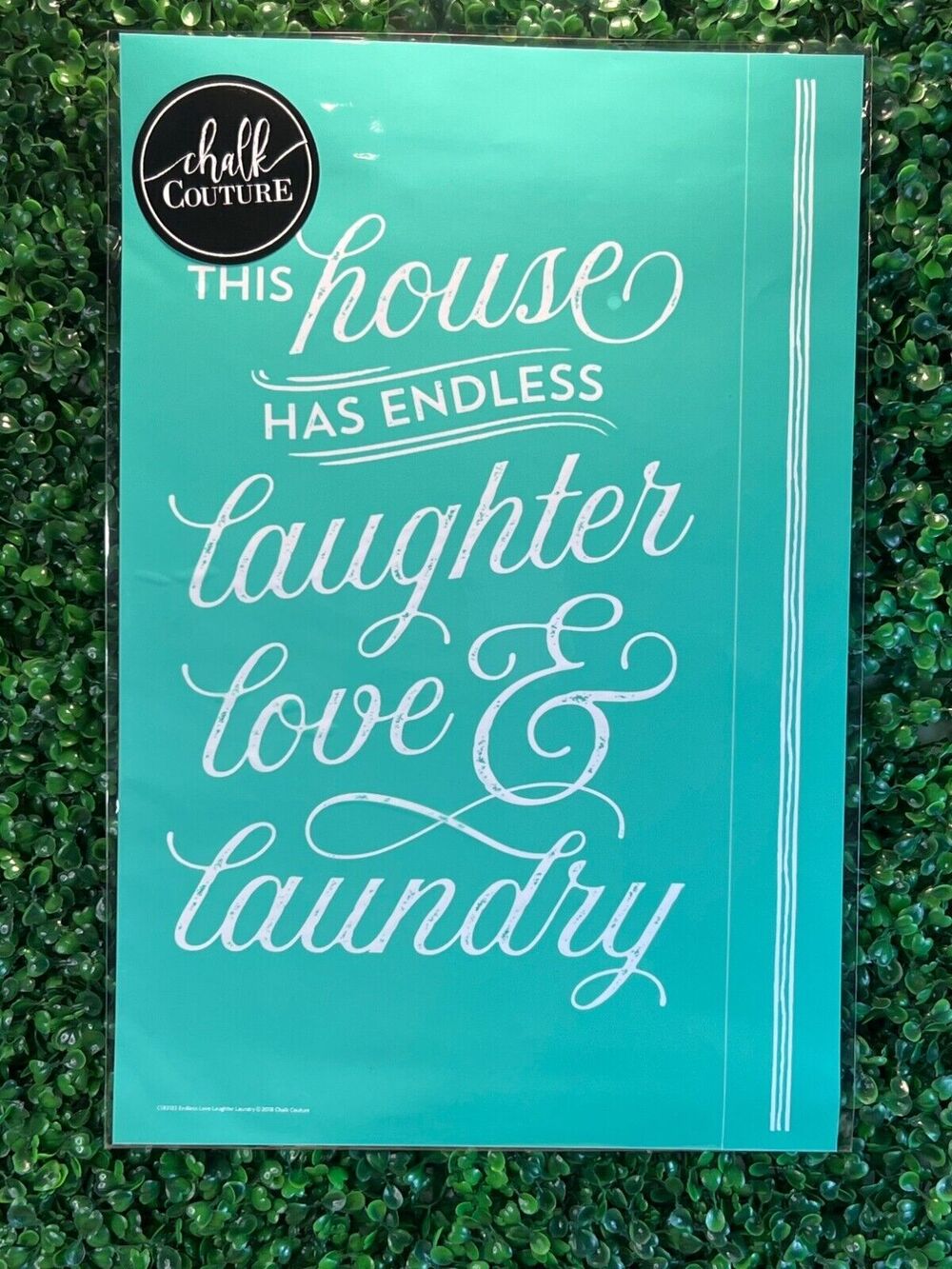 New Chalk Couture Endless Love Laughter Laundry Retired, Size C Crafting Gift